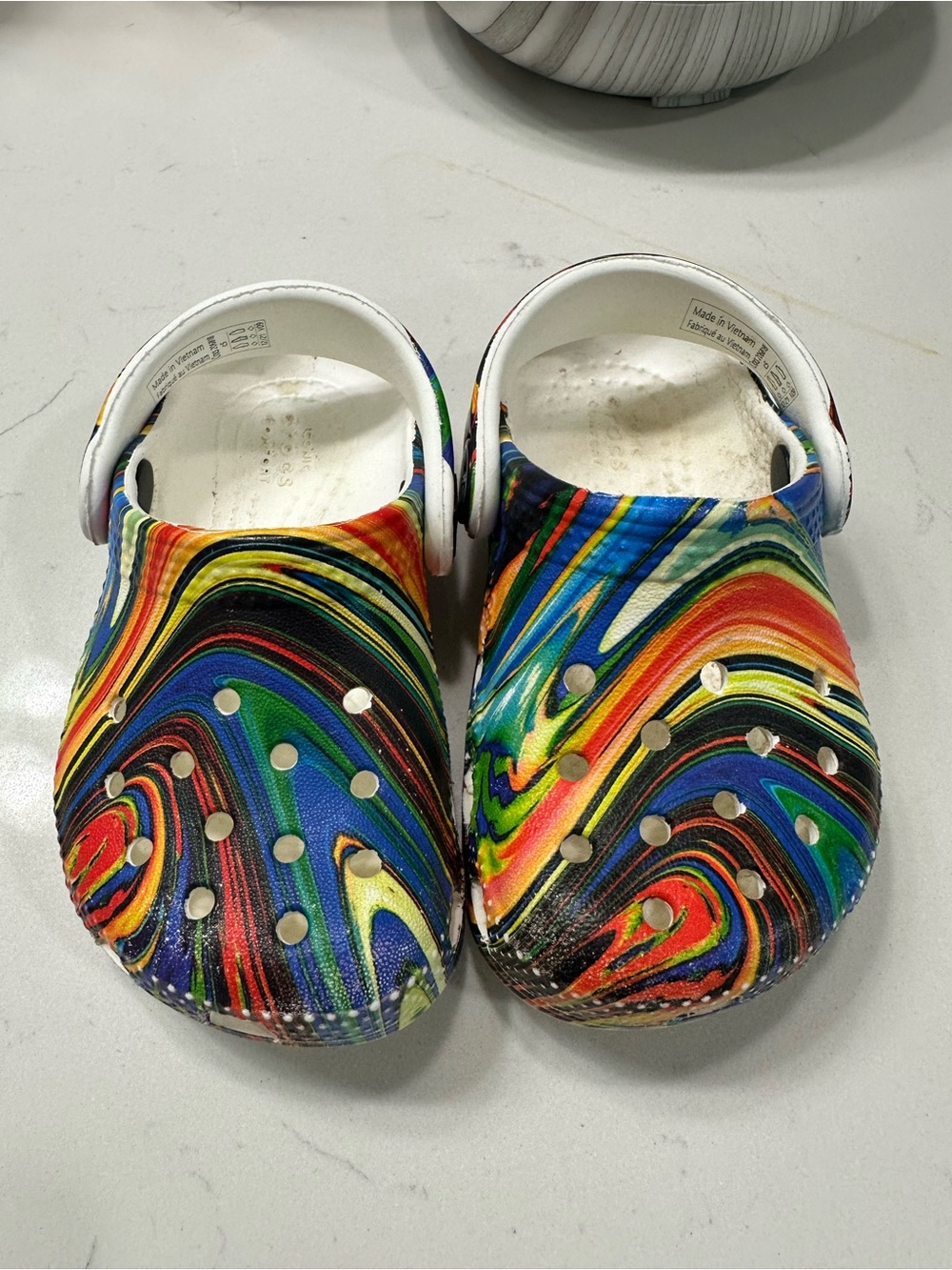 Kids Rainbow crocs